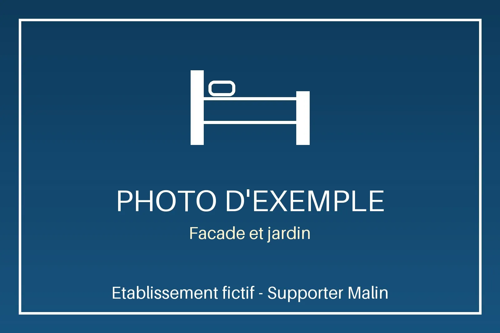 Photo d'exemple — Façade et jardin