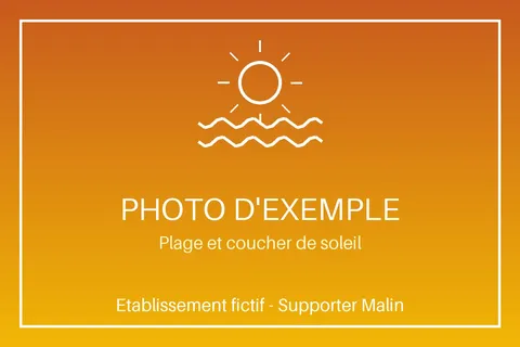 Photo d'exemple — Plage et coucher de soleil