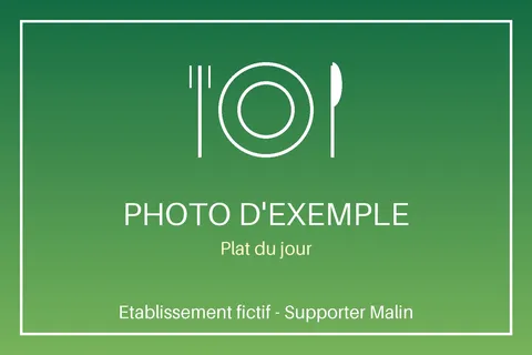 Photo d'exemple — Plat du jour